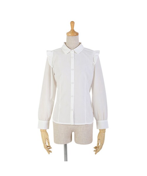 F i.n.t（フィント）の「ショルダーフリルシャツ/F i.n.t（シャツ/ブラウス・レディース・その他）」の3枚目の写真