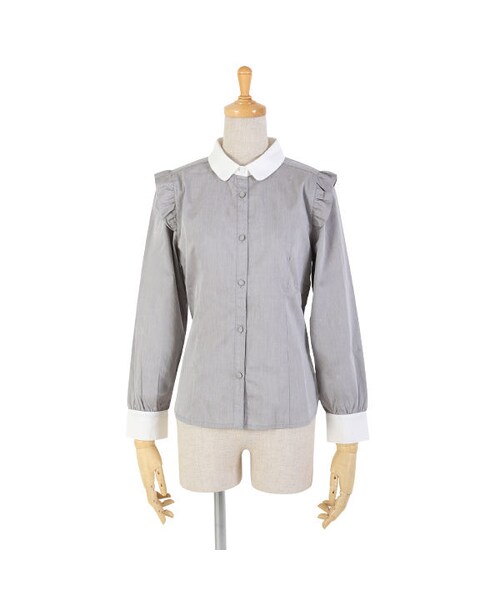 F i.n.t（フィント）の「ショルダーフリルシャツ/F i.n.t（シャツ/ブラウス・レディース・その他）」の2枚目の写真