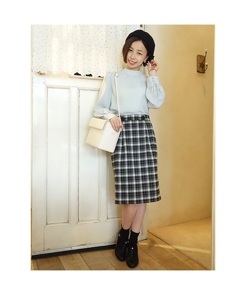 an another angelus（アンアナザーアンジェラス）の「チェックタイトスカート/an another angelus（スカート・レディース・その他）」の4枚目の写真