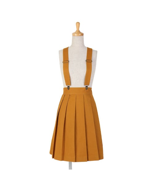 F i.n.t（フィント）の「サス付きプリーツスカート/F i.n.t（スカート・レディース・その他）」の2枚目の写真