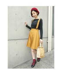 F i.n.t | サス付きプリーツスカート/F i.n.t(スカート)