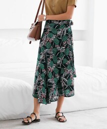 DHOLIC | 2TYPEパターンロングラップスカート(スカート)