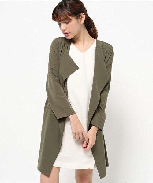 archives（アルシーヴ）の「ロングカーデ（その他アウター・レディース・ブラック/ベージュ/カーキ・MEDIUM）」の14枚目の写真