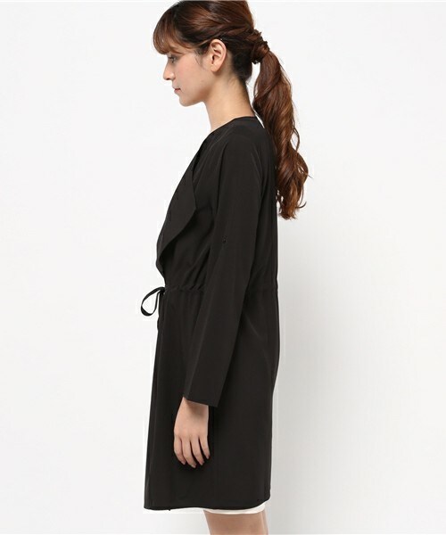 archives（アルシーヴ）の「ロングカーデ（その他アウター・レディース・ブラック/ベージュ/カーキ・MEDIUM）」の5枚目の写真