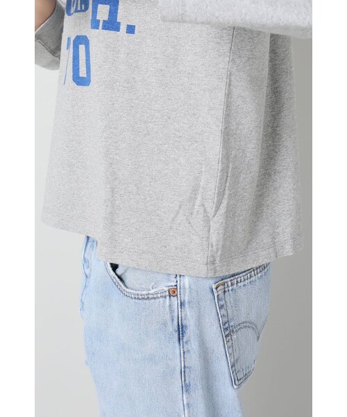 AP STUDIO（エーピーストゥディオ）の「◇GOOD ROCK SPEED U OF S ワイドTEE（トップス・グレー・フリー）」の8枚目の写真