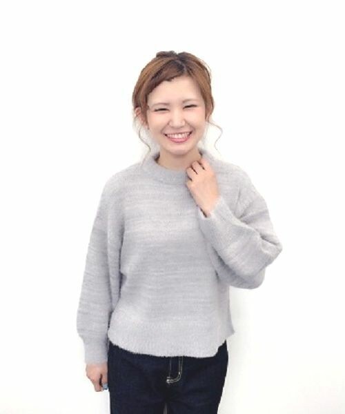 archives（アルシーヴ）の「【予約】ハイネックプルオーバー（ニット/セーター・レディース・オフホワイト/グレー/ブルー/ピンク・MEDIUM）」の2枚目の写真