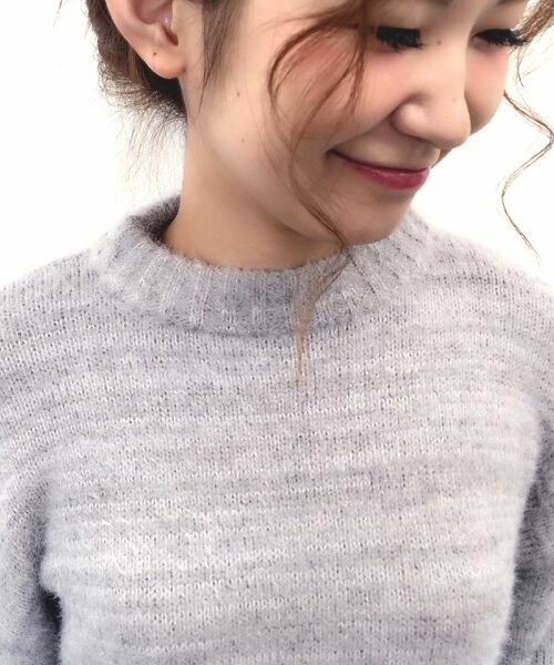 archives（アルシーヴ）の「【予約】ハイネックプルオーバー（ニット/セーター・レディース・オフホワイト/グレー/ブルー/ピンク・MEDIUM）」の8枚目の写真