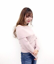 archives | 【予約】折り返しオフショルダーニットプルオーバー(ニット/セーター)