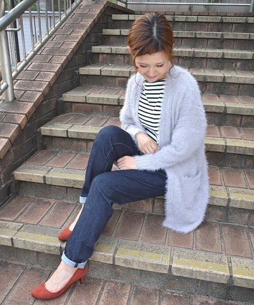 archives（アルシーヴ）の「【予約】テンタッチロングニットカーディガン（カーディガン/ボレロ・レディース・オフホワイト/グレー/ネイビー・MEDIUM）」の2枚目の写真