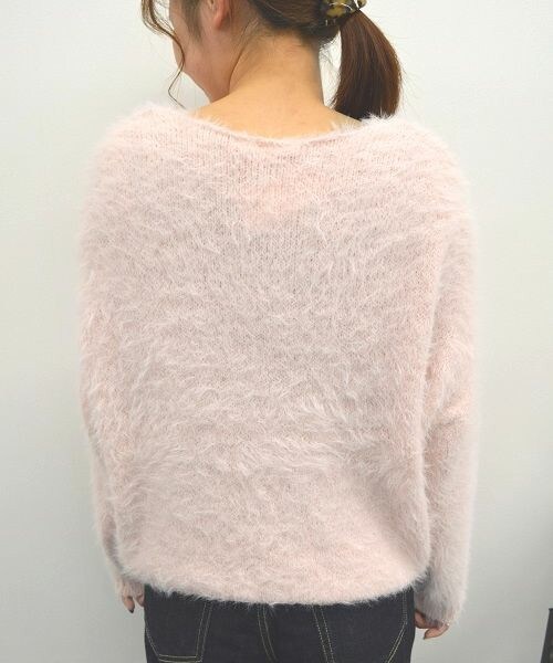 archives(アルシーヴ)の「【予約】Vネックドルマンニットプルオーバー(ニット/セーター・レディース・オフホワイト/グレー/ブルー/ピンク・MEDIUM)」の7枚目の写真