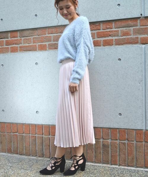 archives(アルシーヴ)の「【予約】Vネックドルマンニットプルオーバー(ニット/セーター・レディース・オフホワイト/グレー/ブルー/ピンク・MEDIUM)」の3枚目の写真