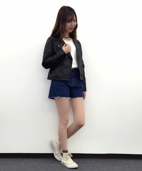 archives（アルシーヴ）の「【予約】ノーカラーダブルライダース（ライダースジャケット・レディース・ブラック/グレー/ブラウン・MEDIUM）」の2枚目の写真