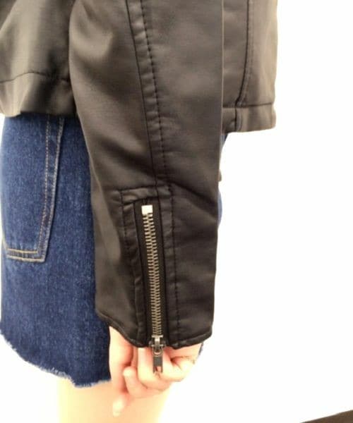 archives（アルシーヴ）の「【予約】ノーカラーダブルライダース（ライダースジャケット・レディース・ブラック/グレー/ブラウン・MEDIUM）」の5枚目の写真