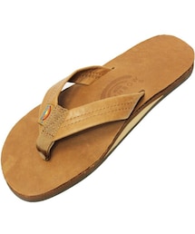 RAINBOW SANDALS | SINGLE LAYER CLASSIC LEATHER WITH ARCH SUPPORT　CLASSIC TAN BROWN(サンダル)