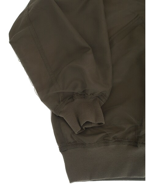 w closet(ダブルクローゼット)の「BIGシルエットリバーシブルMA-1(ジャケット/アウター・レディース・カーキ/ブラック・FREE)」の11枚目の写真