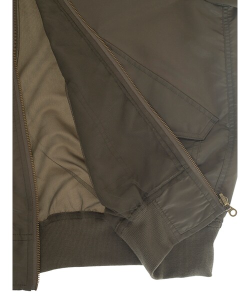 w closet(ダブルクローゼット)の「BIGシルエットリバーシブルMA-1(ジャケット/アウター・レディース・カーキ/ブラック・FREE)」の10枚目の写真