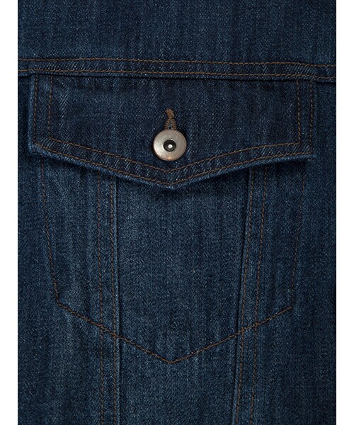 w closet(ダブルクローゼット)の「衿カットオフビッグGジャン(ジャケット/アウター・レディース・ブルー/ネイビー・FREE)」の8枚目の写真