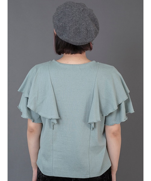 w closet（ダブルクローゼット）の「フレアスリーブプルオーバー（トップス・レディース・Dミント/Dピンク/ボルドー/ブラック・FREE）」の7枚目の写真