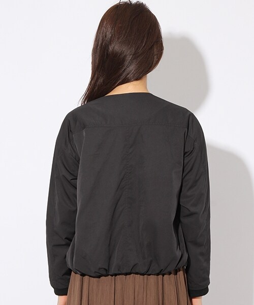 niko and...（ニコアンド）の「DAILY Pシャカノーカラーブルゾン（ジャケット/アウター・ブラック/キャメル/カーキ/ネイビー・M/L）」の12枚目の写真