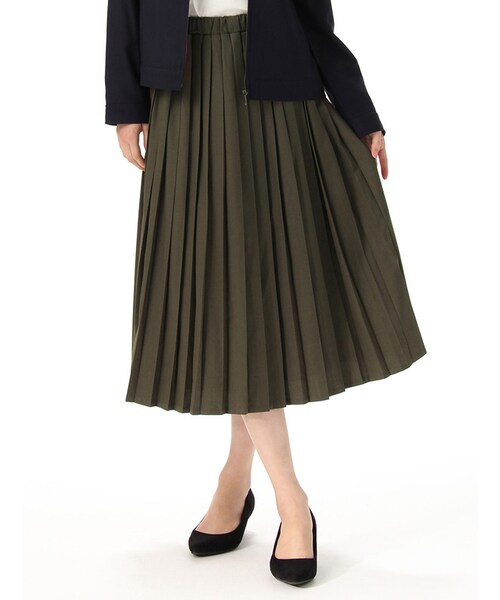 Honeys（ハニーズ）の「プリーツスカート（スカート・レディース・クロ/ボルドー/キャメル/カーキ/杢チャコール・Ｍ/Ｌ）」の4枚目の写真