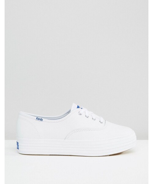 Keds（ケッズ）の「Keds Classic Leather Sneakers（スニーカー・レディース・White・US 5.5/US 9.5/US 7/US 8/US 8.5/US 6.5/US 5/US 10/US 9/US 7.5/US 6）」の3枚目の写真