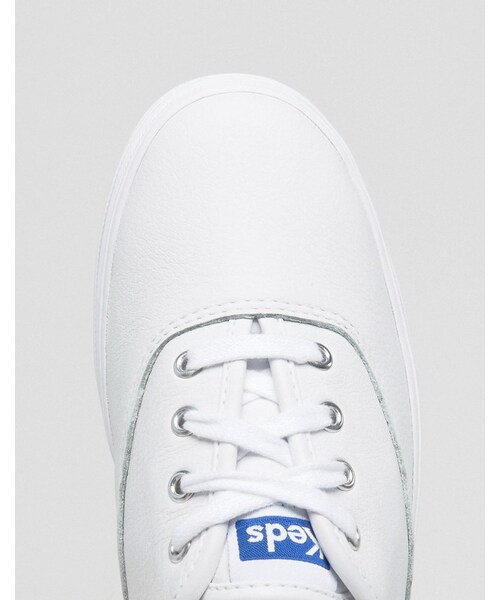Keds（ケッズ）の「Keds Classic Leather Sneakers（スニーカー・レディース・White・US 5.5/US 9.5/US 7/US 8/US 8.5/US 6.5/US 5/US 10/US 9/US 7.5/US 6）」の4枚目の写真