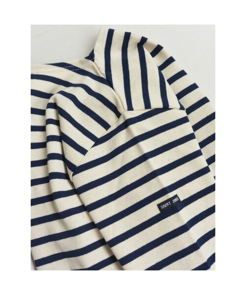 SAINT JAMES(セントジェームス)の「SAINT JAMES(セントジェームス) OUESSANT BORDER (ECRU×MARINE)【正規取り扱い品】(Tシャツ/カットソー・メンズ・その他)」の5枚目の写真