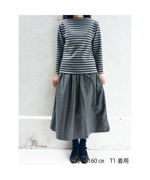 SAINT JAMES（セントジェームス）の「SAINT JAMES（ｾﾝﾄｼﾞｪｰﾑｽ） OUESSANT BORDER （NEIGE/TOURBE）【正規取り扱い品】（Tシャツ/カットソー・レディース・その他）」の10枚目の写真