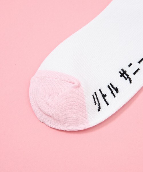 Little sunny bite（リトルサニーバイト）の「little sunny bite  シンボリックソックス　LG-041F（ソックス/靴下・レディース・ホワイト×ブラック/ホワイト×ピンク/ブラック×ピンク/ピンク系その他・FREE）」の7枚目の写真