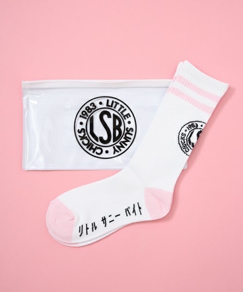 Little sunny bite（リトルサニーバイト）の「little sunny bite  シンボリックソックス　LG-041F（ソックス/靴下・レディース・ホワイト×ブラック/ホワイト×ピンク/ブラック×ピンク/ピンク系その他・FREE）」の11枚目の写真