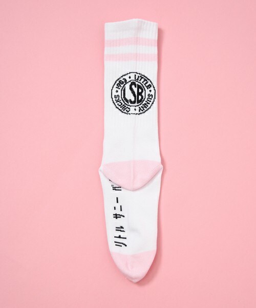 Little sunny bite（リトルサニーバイト）の「little sunny bite  シンボリックソックス　LG-041F（ソックス/靴下・レディース・ホワイト×ブラック/ホワイト×ピンク/ブラック×ピンク/ピンク系その他・FREE）」の10枚目の写真