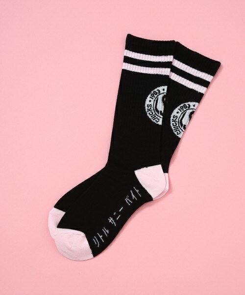 Little sunny bite（リトルサニーバイト）の「little sunny bite  シンボリックソックス　LG-041F（ソックス/靴下・レディース・ホワイト×ブラック/ホワイト×ピンク/ブラック×ピンク/ピンク系その他・FREE）」の3枚目の写真