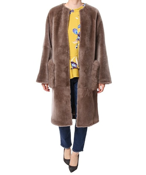 GRACE CONTINENTAL（グレースコンチネンタル）の「メリノノーカラー