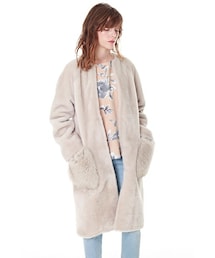 GRACE CONTINENTAL（グレースコンチネンタル）の「メリノノーカラー