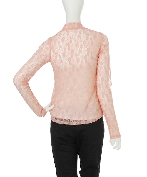 jouetie（ジュエティ）の「ハイネックレースインナー（トップス・レディース・オフホワイト/ブラック/レッド/ベビーピンク・M）」の7枚目の写真