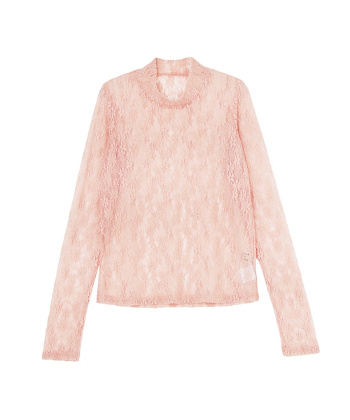 jouetie（ジュエティ）の「ハイネックレースインナー（トップス・レディース・オフホワイト/ブラック/レッド/ベビーピンク・M）」の3枚目の写真