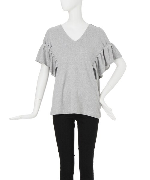 MURUA（ムルーア）の「【EDGE】デザインタックスリーブトップス（トップス・レディース・ホワイト/グレー/ブラック・F）」の4枚目の写真