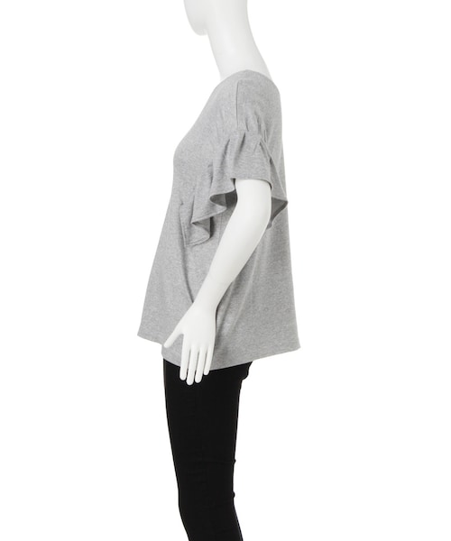 MURUA（ムルーア）の「【EDGE】デザインタックスリーブトップス（トップス・レディース・ホワイト/グレー/ブラック・F）」の5枚目の写真