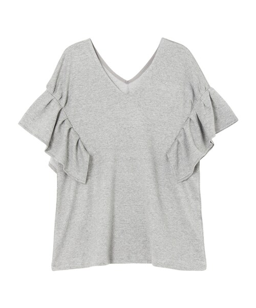 MURUA（ムルーア）の「【EDGE】デザインタックスリーブトップス（トップス・レディース・ホワイト/グレー/ブラック・F）」の10枚目の写真