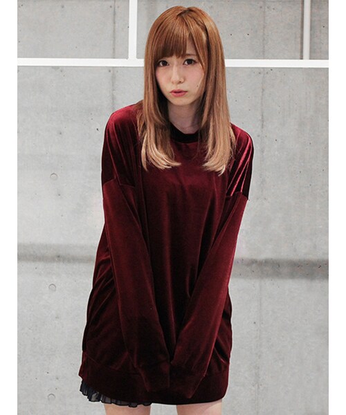 MICOAMERI（ミコアメリ）の「＼8/26(FRI) 12:00〜発売/【Silent Sirenコラボ】ビッグシルエットスウェット（プルオーバー・レディース・other/GRY/BRD・/F）」の3枚目の写真