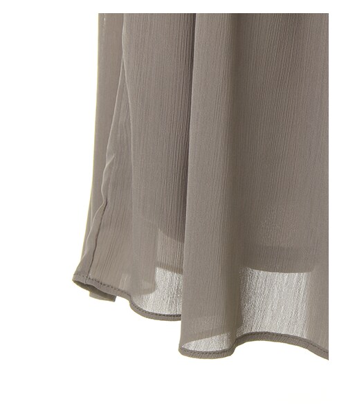 INGNI（イング）の「【2016秋の新作】シフォン楊柳ロング／スカンツ（パンツ・レディース・ﾃﾗｺｯﾀ/ｱｲﾎﾞﾘｰ/ｸﾞﾚｰ/ｸﾛ/ﾋﾟﾝｸ/ﾎﾞﾙﾄﾞｰ/ｶｰｷ/ﾗｲﾄﾌﾞﾗｳﾝ・M）」の5枚目の写真