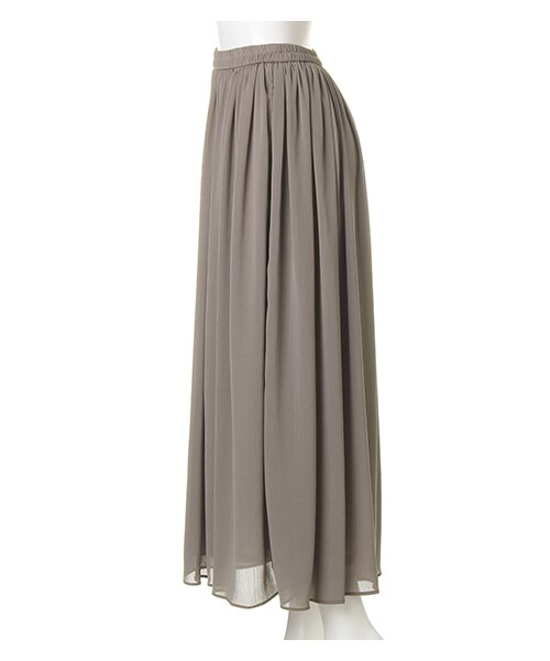 INGNI（イング）の「【2016秋の新作】シフォン楊柳ロング／スカンツ（パンツ・レディース・ﾃﾗｺｯﾀ/ｱｲﾎﾞﾘｰ/ｸﾞﾚｰ/ｸﾛ/ﾋﾟﾝｸ/ﾎﾞﾙﾄﾞｰ/ｶｰｷ/ﾗｲﾄﾌﾞﾗｳﾝ・M）」の17枚目の写真