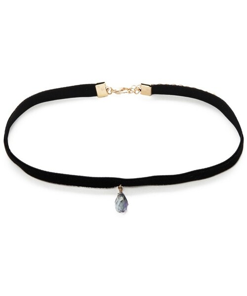 FOREVER 21(フォーエバー トゥエンティーワン)の「FOREVER 21 Faux Crystal Choker(ネックレス・レディース・Black・ONE SIZE)」の5枚目の写真
