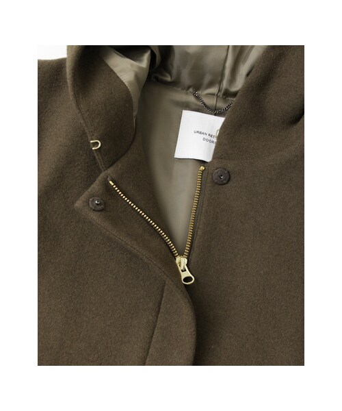 URBAN RESEARCH DOORS(アーバンリサーチドアーズ)の「【予約】ウールワイドフードコート(ジャケット/アウター・レディース・KHAKI/GRAY/NAVY・one)」の17枚目の写真