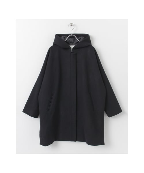 URBAN RESEARCH DOORS(アーバンリサーチドアーズ)の「【予約】ウールワイドフードコート(ジャケット/アウター・レディース・KHAKI/GRAY/NAVY・one)」の3枚目の写真