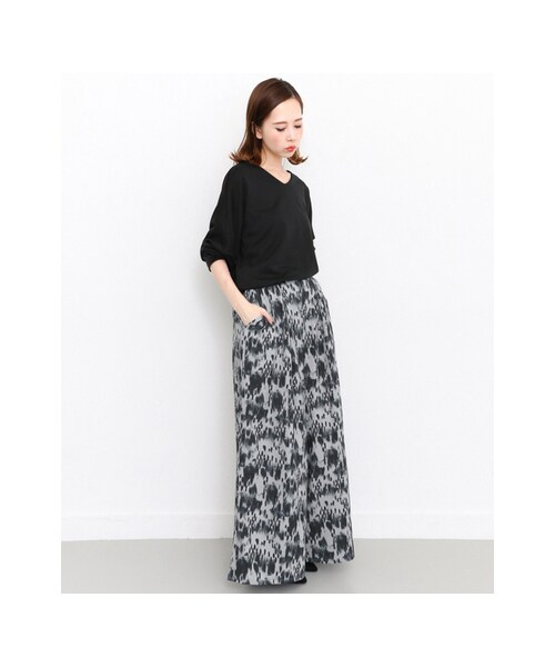 KBF(ケイビーエフ)の「FOGプリントワイドパンツ(パンツ・レディース・BLUE・one)」の3枚目の写真