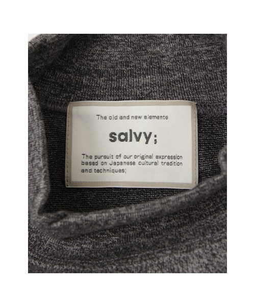 URBAN RESEARCH(アーバンリサーチ)の「salvy; MILANO LIB MOCK NECK PULLOVER(トップス・メンズ・CHARCOAL・2/3)」の8枚目の写真