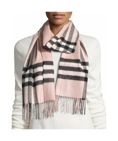 burberry cashmere ivory giant check scarf