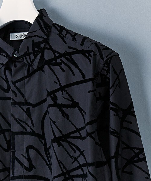 DIM MAK（ディムマック）の「DIM MAK プリントシャツ（シャツ/ブラウス・メンズ・ホワイト/ブラック・MEDIUM/LARGE）」の7枚目の写真