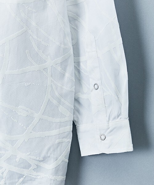 DIM MAK（ディムマック）の「DIM MAK プリントシャツ（シャツ/ブラウス・メンズ・ホワイト/ブラック・MEDIUM/LARGE）」の14枚目の写真